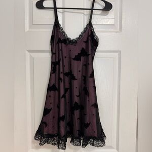 Dolls Kill Bat Vibes Only Mini Dress